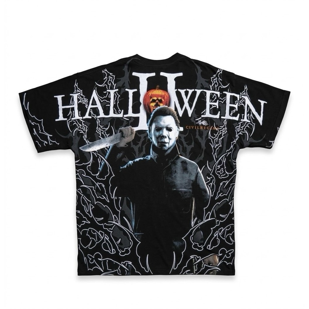 Civil Regime Halloween II Michael Myers T-Shirt Unisex L Black Oversized NWT